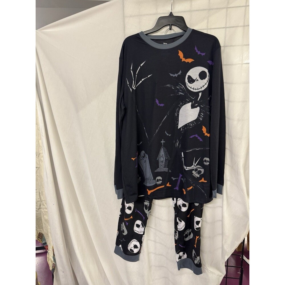 Disney Tim Burton’s The Nightmare Before Christmas Pajama 2-pc Set Men’s L  NWT